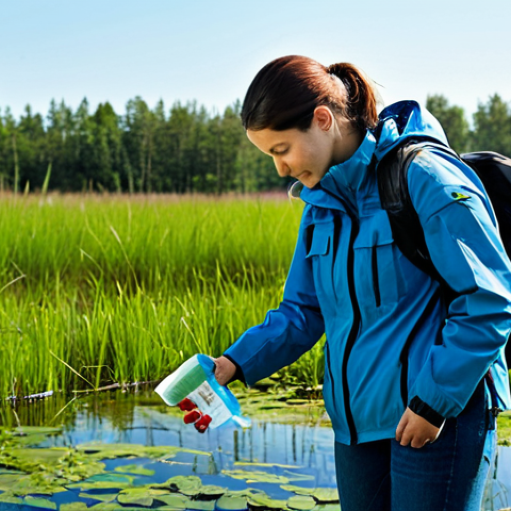 Environmental Manager**
"An Environmental Manager, fully clothed in appropriate outdoor attire (hiking boots, field jacket, jeans), stands in a lush wetland area. She is holding a water sample container and examining the water quality. Background: Diverse plant life, clear sky. Safe for work, professional, appropriate content, perfect anatomy, natural pose, well-formed hands, proper finger count, high-resolution, detailed, realistic."
**