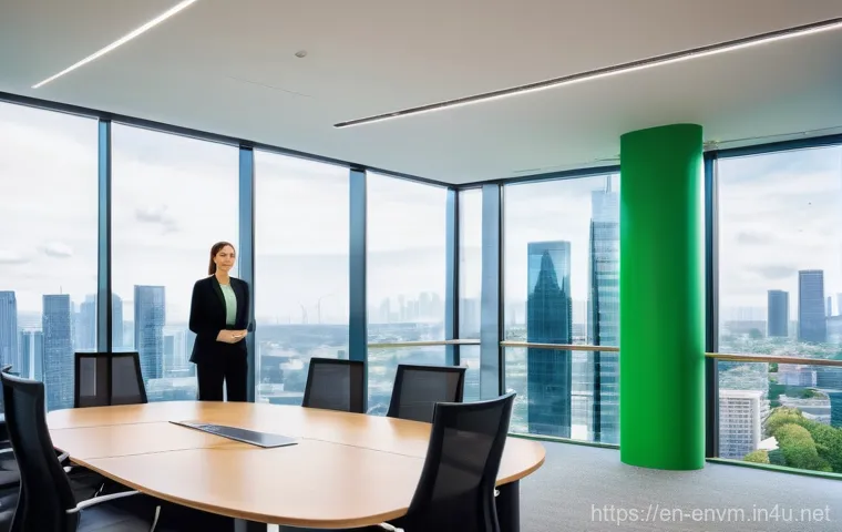 환경관리사 취업 성공 스토리 - A dynamic scene featuring an environmental manager, wearing sensible and professional work clothes (... 환경관리사 취업 성공 스토리 - A dynamic scene featuring an environmental manager, wearing sensible and professional work clothes (...