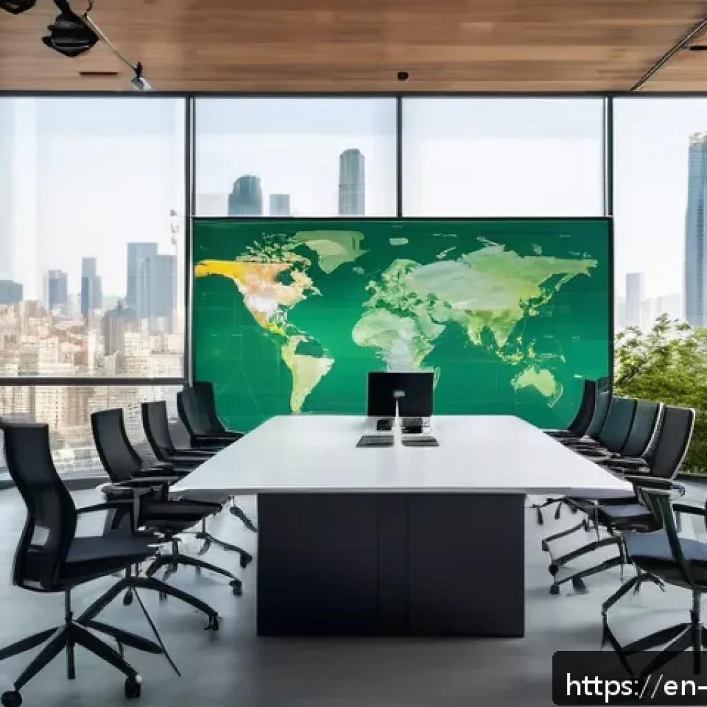 환경관리사로서 회사 내 입지 다지기 - A modern corporate office meeting room with a diverse group of professionals&mdash;men and women in busine...